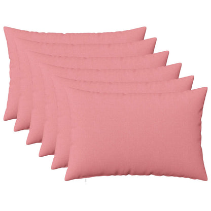 vidaXL Cushion with Pillow HEERLEN 6 pcs Pink Fabric 1