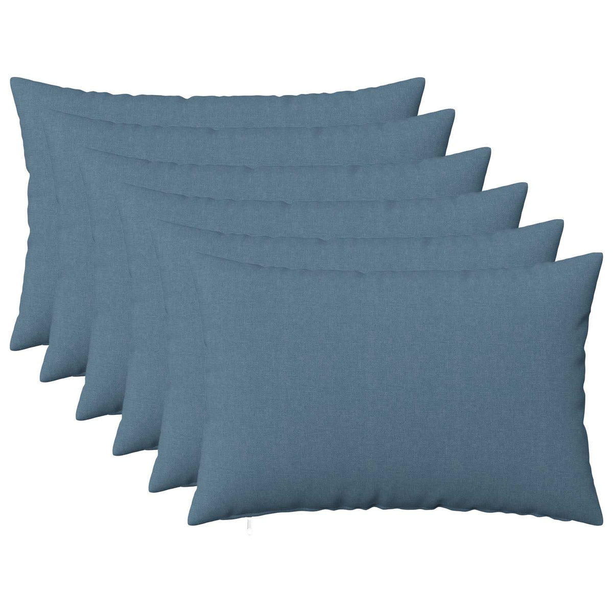 vidaXL Cushion with Pillow HEERLEN 6 pcs Jeans Blue Fabric 1