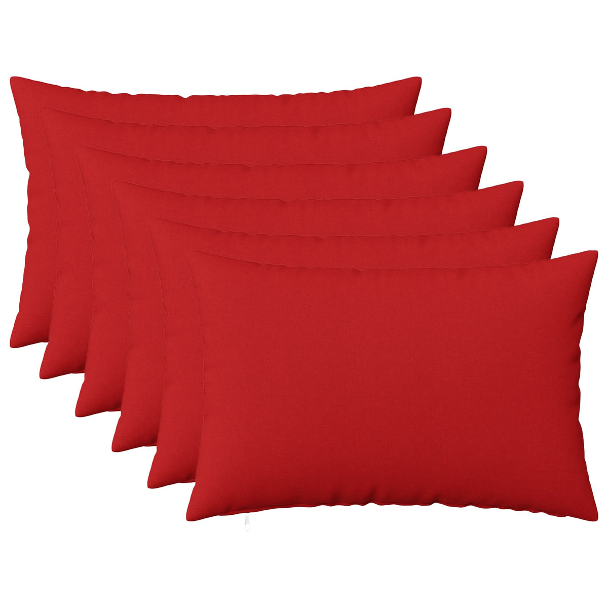 vidaXL Cushion with Pillow HEERLEN 6 pcs Red Fabric 1