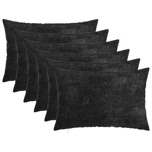 vidaXL Throw Pillow 6 pcs HEERLEN Anthracite 40 x 60 cm 2