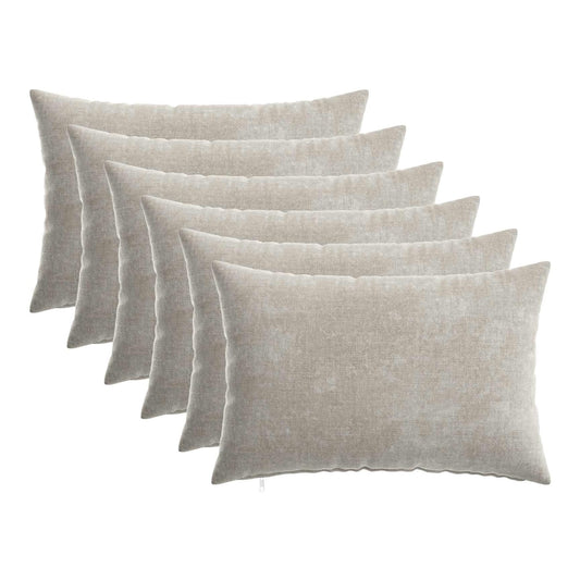 vidaXL Throw Pillow 6 pcs HEERLEN Light Grey 40 x 60 cm 2