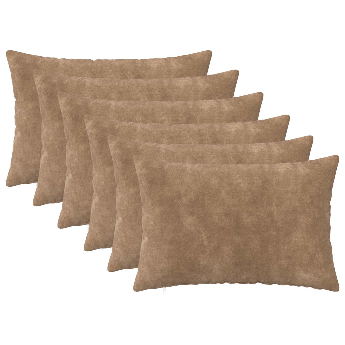 Throw Pillow HEERLEN Microfiber Fleece 6 Taupe 40 x 60 cm