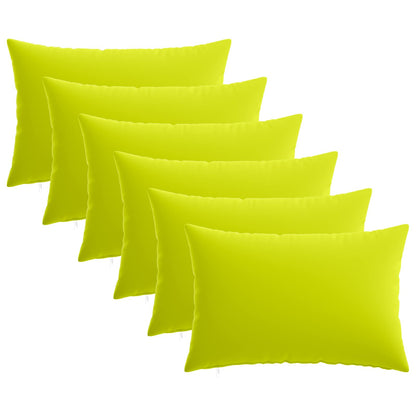 Cushion with Pillow HEERLEN 6 pcs Bright Green Polyester