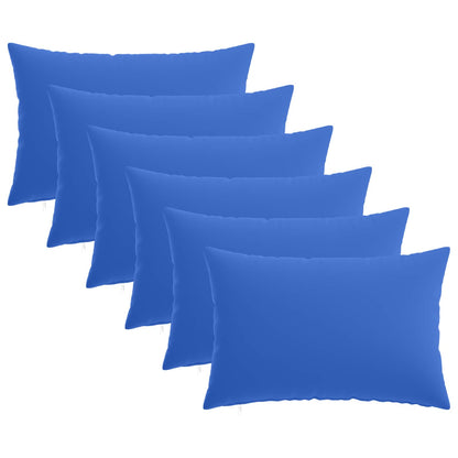 Cushion with Pillow HEERLEN 6 pcs Royal Blue Polyester