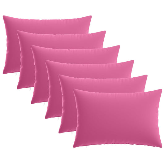 Cushion with Pillow HEERLEN 6 pcs Pink Polyester