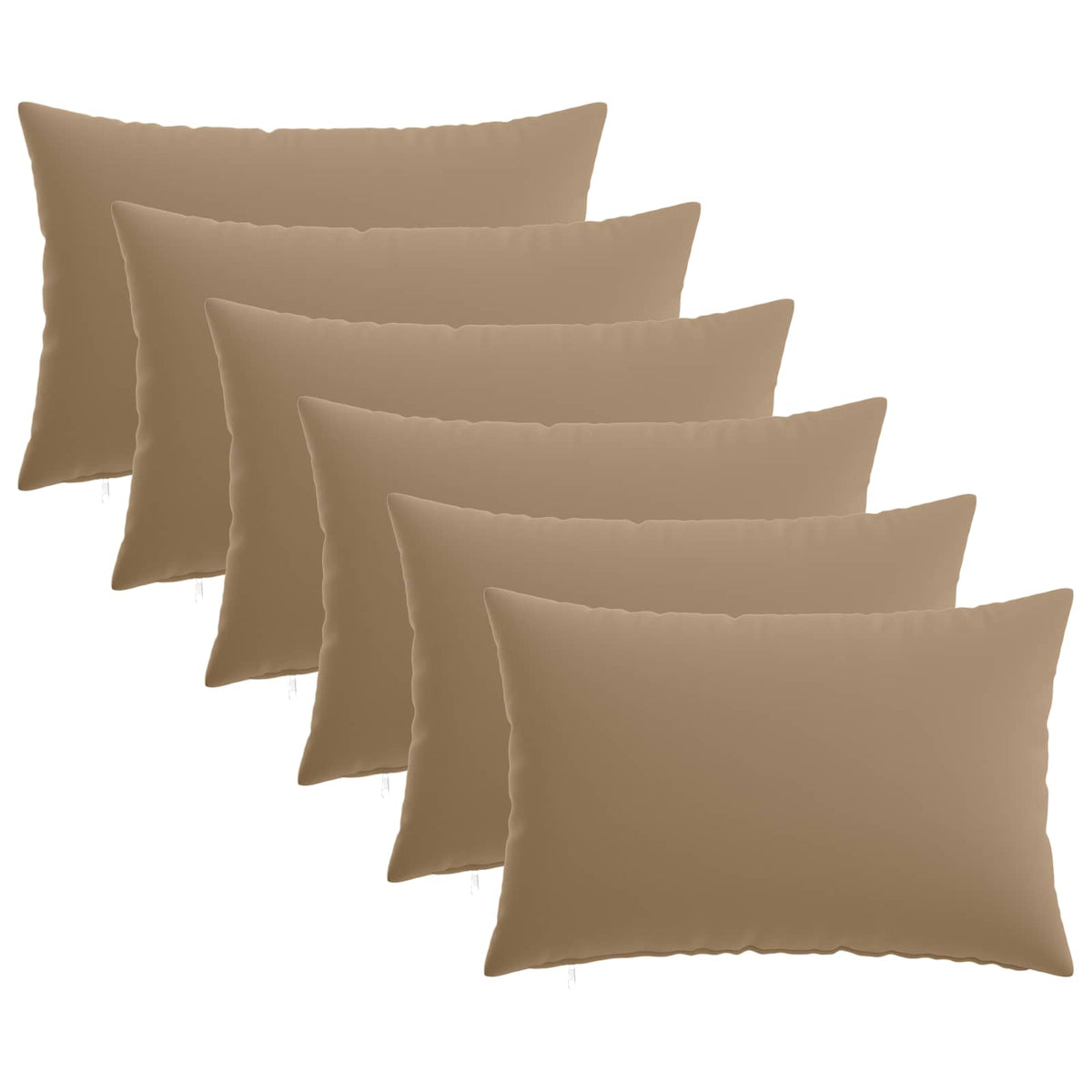 vidaXL Cushion with Pillow HEERLEN 6 pcs Taupe Polyester 2