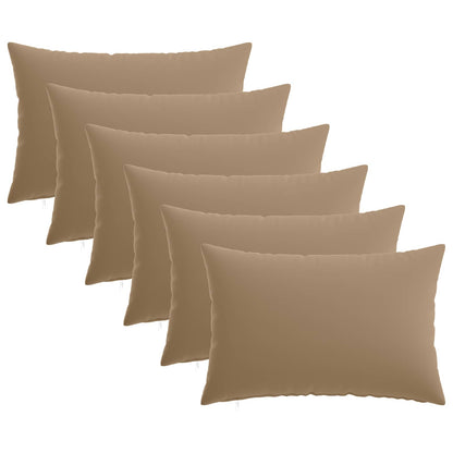 vidaXL Cushion with Pillow HEERLEN 6 pcs Taupe Polyester 2