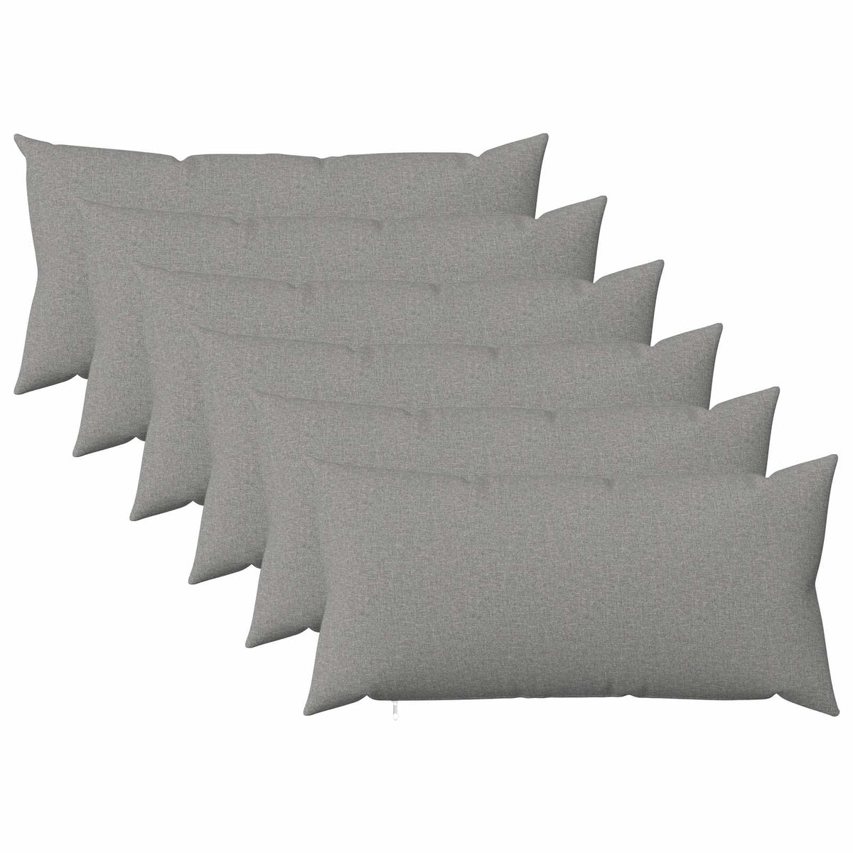 Throw Pillow HEERLEN Fabric 6 40 x 70 cm Cloud grey