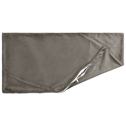 vidaXL Cushion with Pillow HEERLEN 6 pcs Light Grey Velvet 4