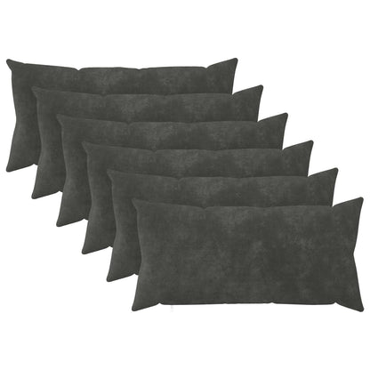 vidaXL Throw Pillow 6 pcs HEERLEN Anthracite 40 x 70 cm 1