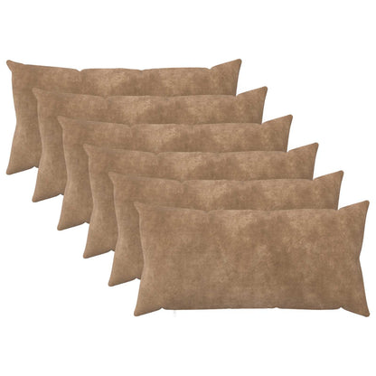 Throw Pillow HEERLEN Microfiber Fleece 6 Taupe 40 x 70 cm