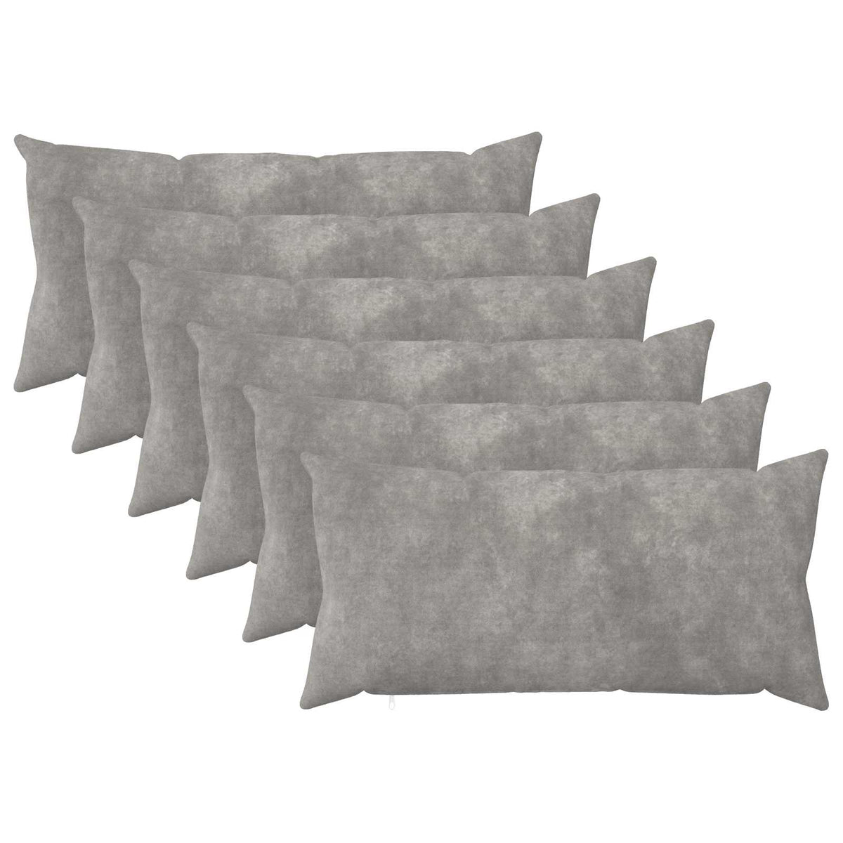 vidaXL Throw Pillow 6 pcs HEERLEN Light Grey 40 x 70 cm 1
