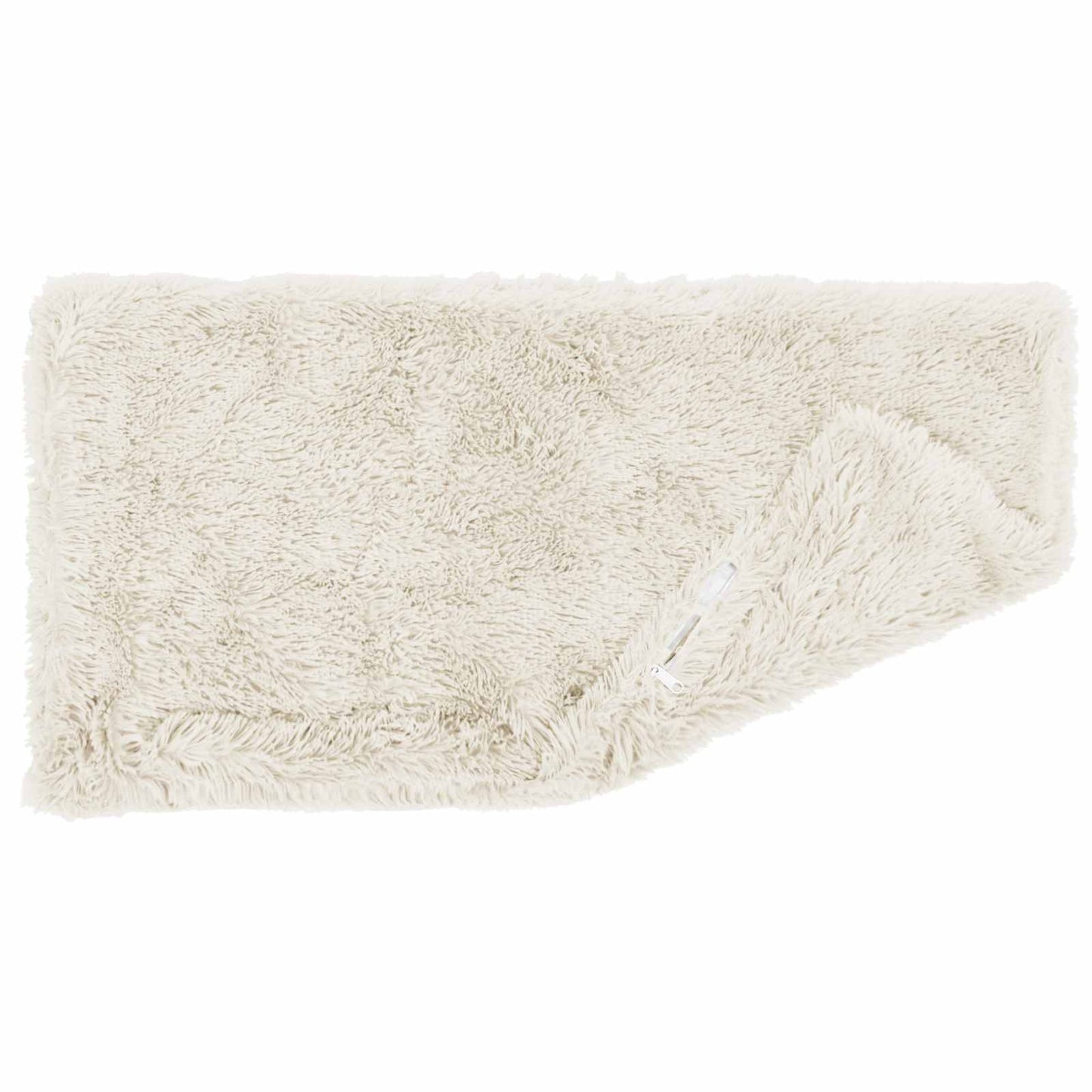 vidaXL Cushion with Pillow HEERLEN 6 pcs White PV Fleece 4