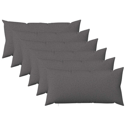 vidaXL Cushion with Pillow HEERLEN 6 pcs Light Grey Fabric 2