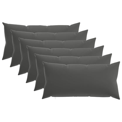 Throw Pillow HEERLEN Polyester 6 40 x 80 cm Anthracite