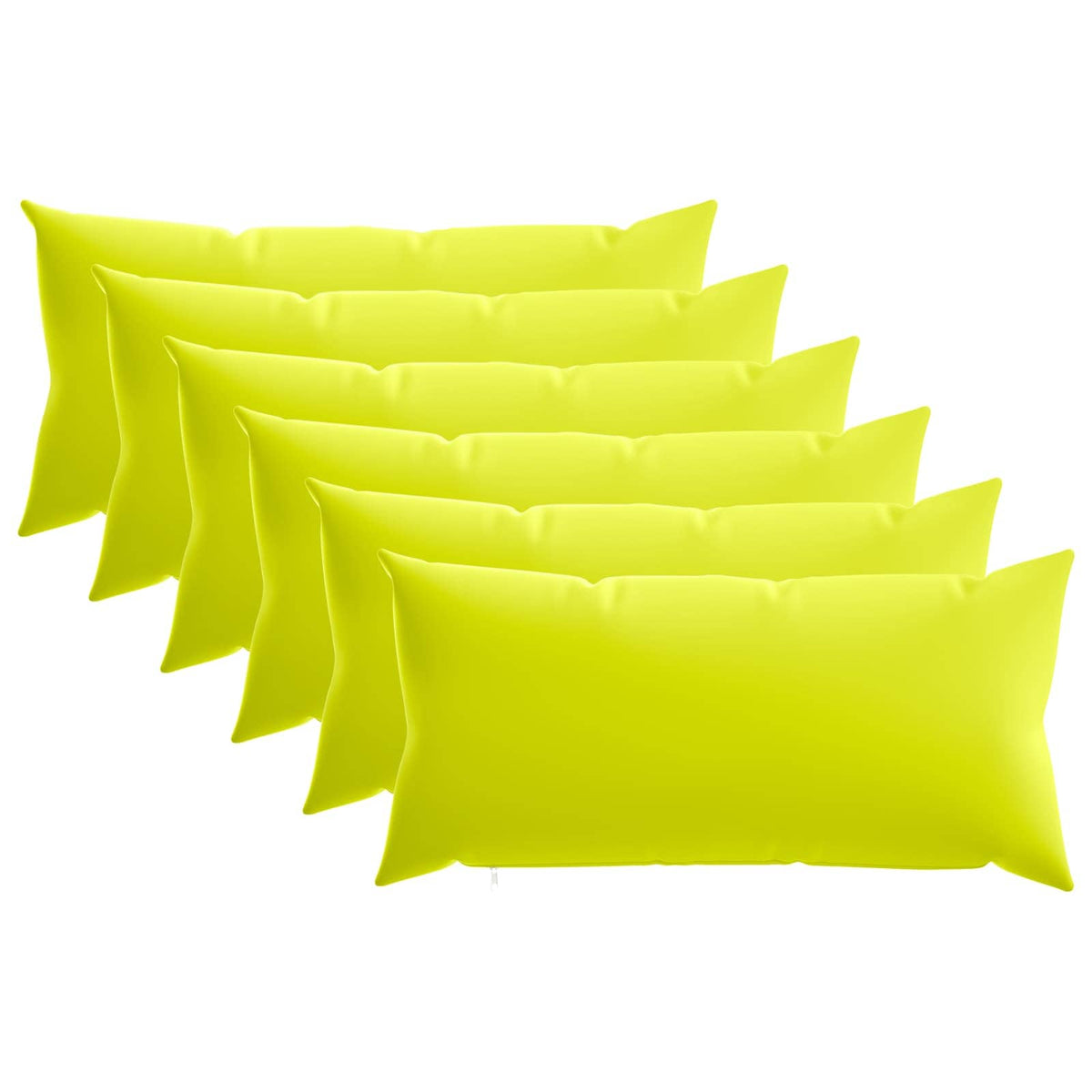 Throw Pillow HEERLEN Polyester 6 40 x 80 cm Bright green