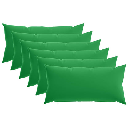 vidaXL Throw Pillow 6 pcs HEERLEN Green 40 x 80 cm Polyester 2
