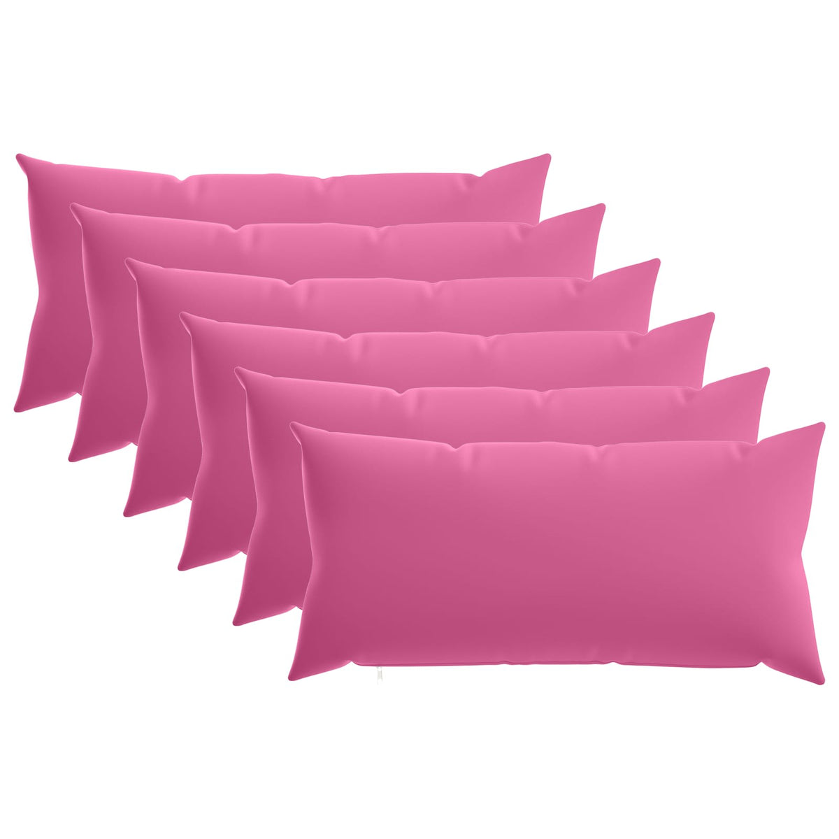 vidaXL Throw Pillow 6 pcs HEERLEN Pink 40 x 80 cm Polyester 2