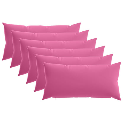 vidaXL Throw Pillow 6 pcs HEERLEN Pink 40 x 80 cm Polyester 2