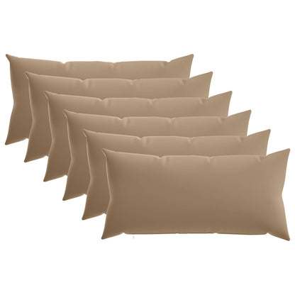 Throw Pillow HEERLEN Polyester 6 40 x 80 cm Taupe