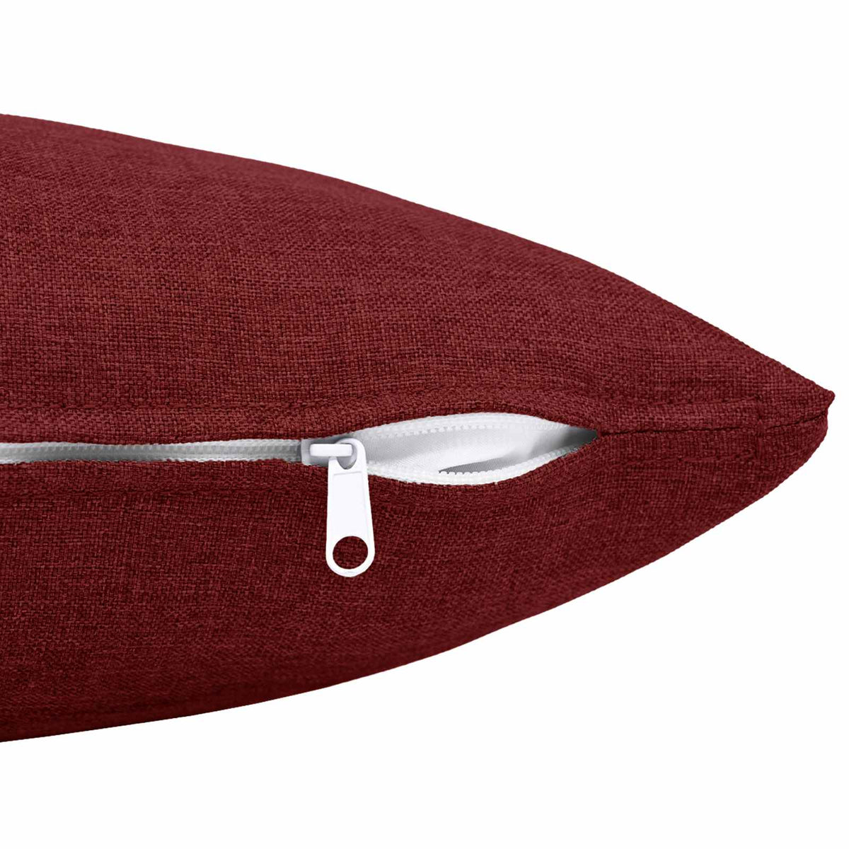 vidaXL Cushion with Pillow HEERLEN 2 pcs Wine Red Fabric 4