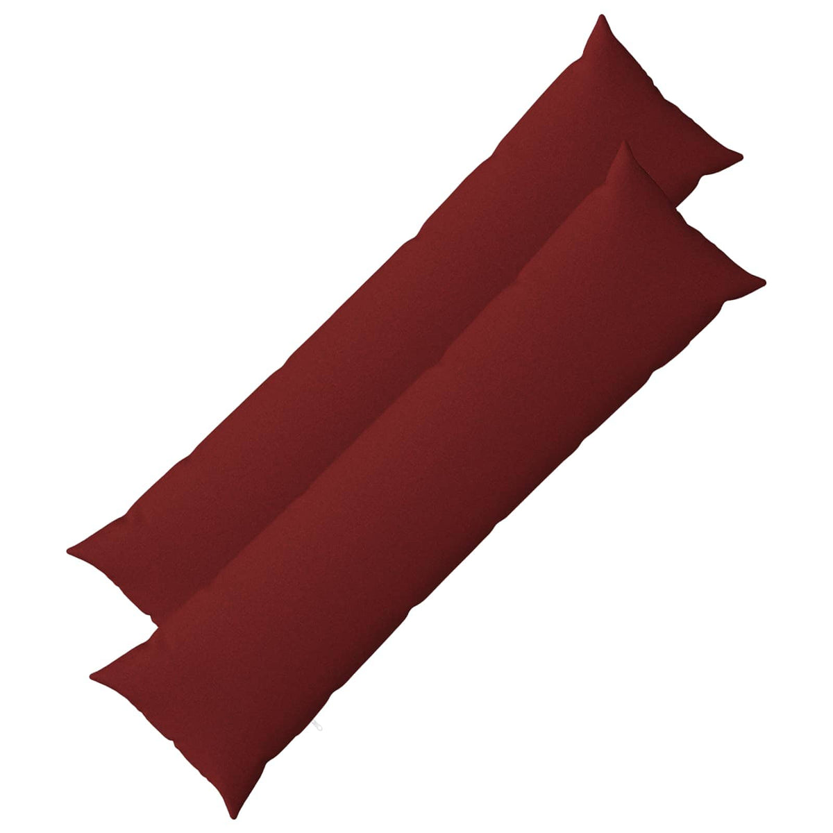vidaXL Cushion with Pillow HEERLEN 2 pcs Wine Red Fabric 1