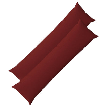 vidaXL Cushion with Pillow HEERLEN 2 pcs Wine Red Fabric 1