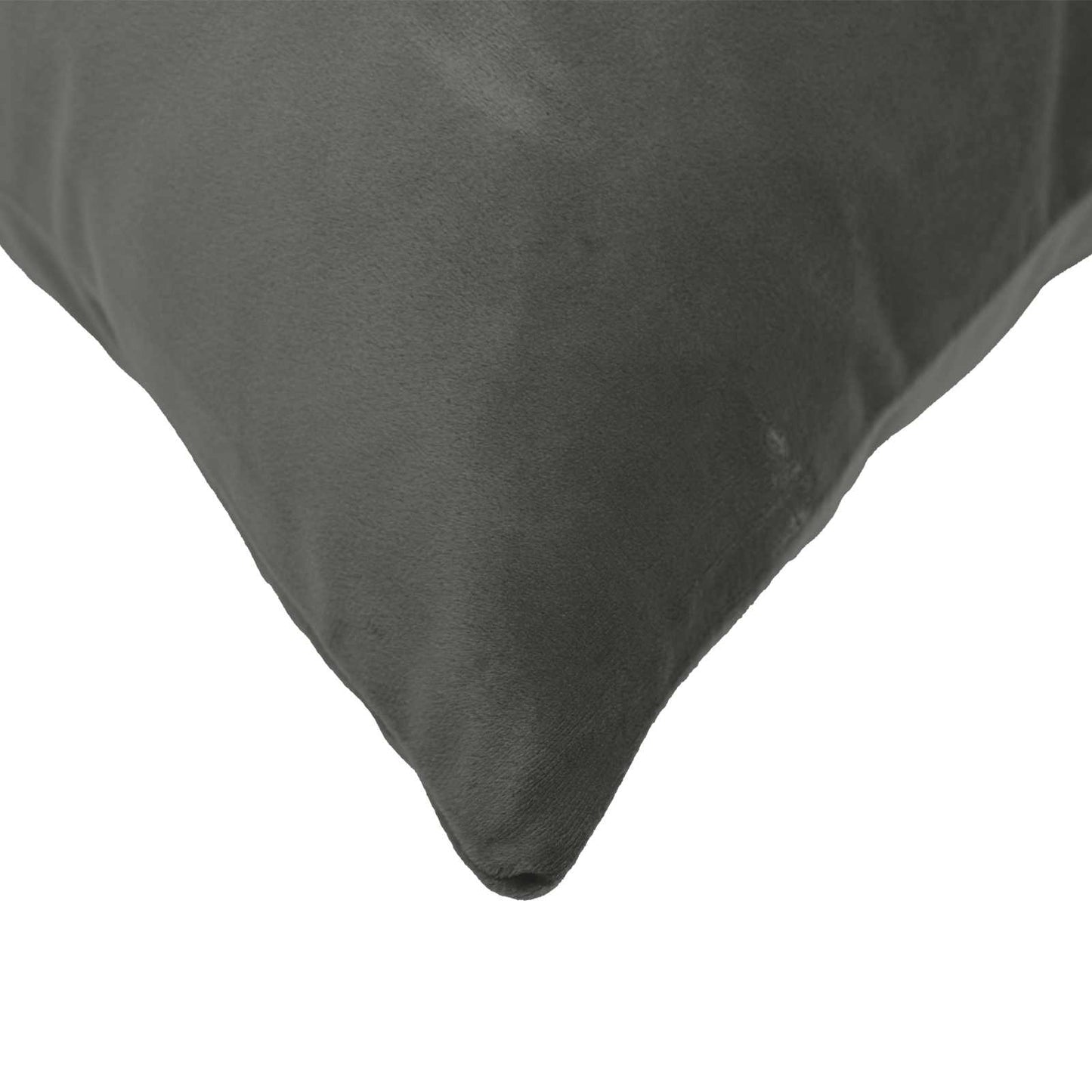 vidaXL Cushion with Pillow HEERLEN 2 pcs Dark Grey Velvet 5