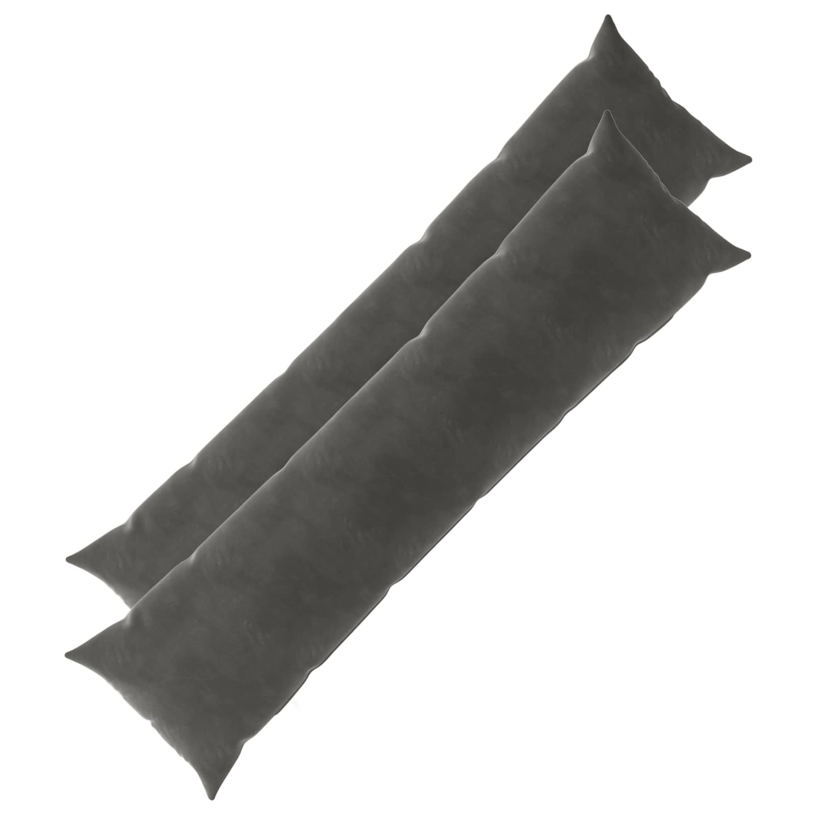 vidaXL Cushion with Pillow HEERLEN 2 pcs Dark Grey Velvet 2