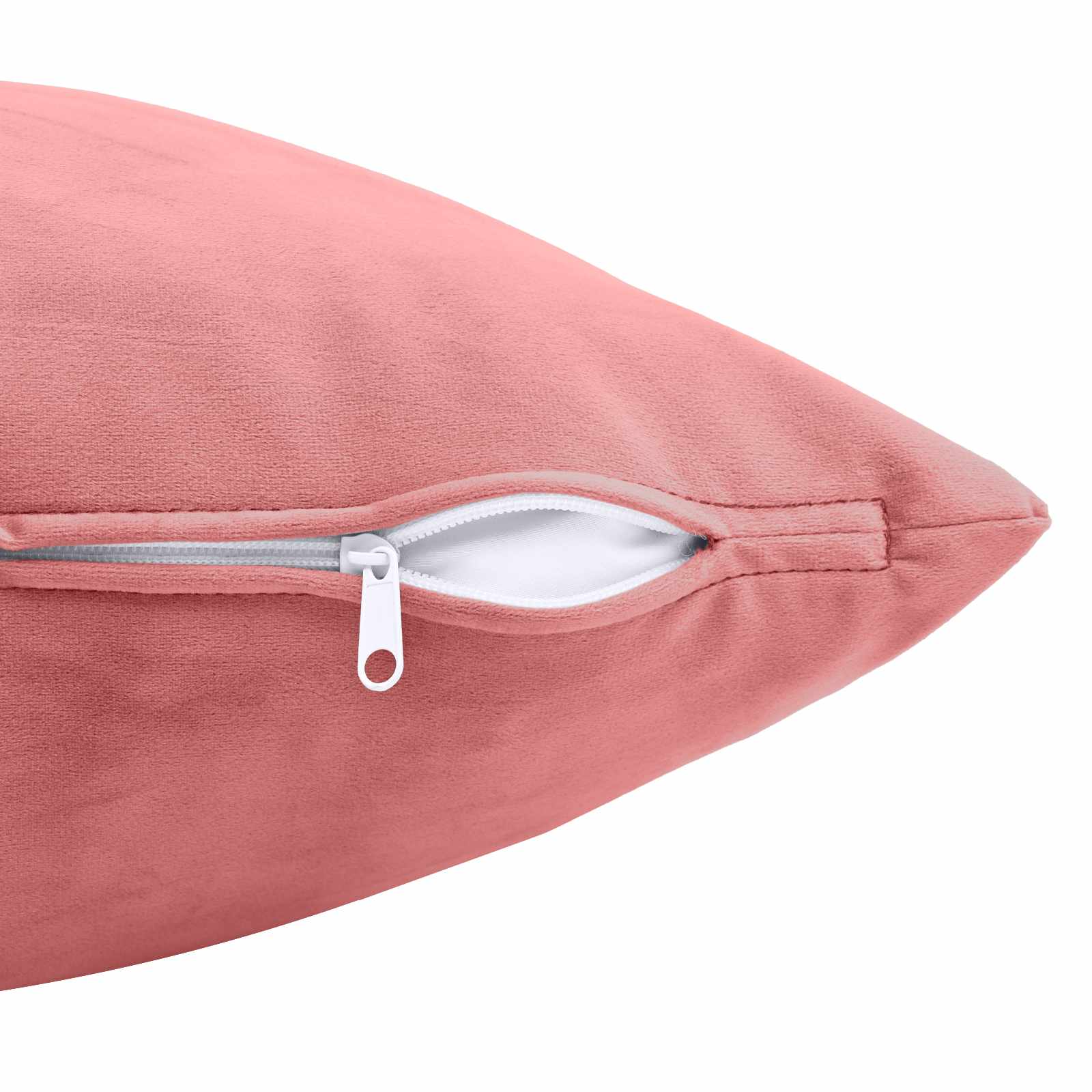 vidaXL Cushion with Pillow HEERLEN 2 pcs Pink Velvet 6