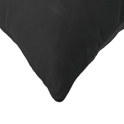 vidaXL Cushion with Pillow HEERLEN 2 pcs Black Velvet 5
