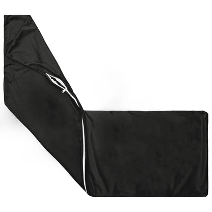 vidaXL Cushion with Pillow HEERLEN 2 pcs Black Velvet 4