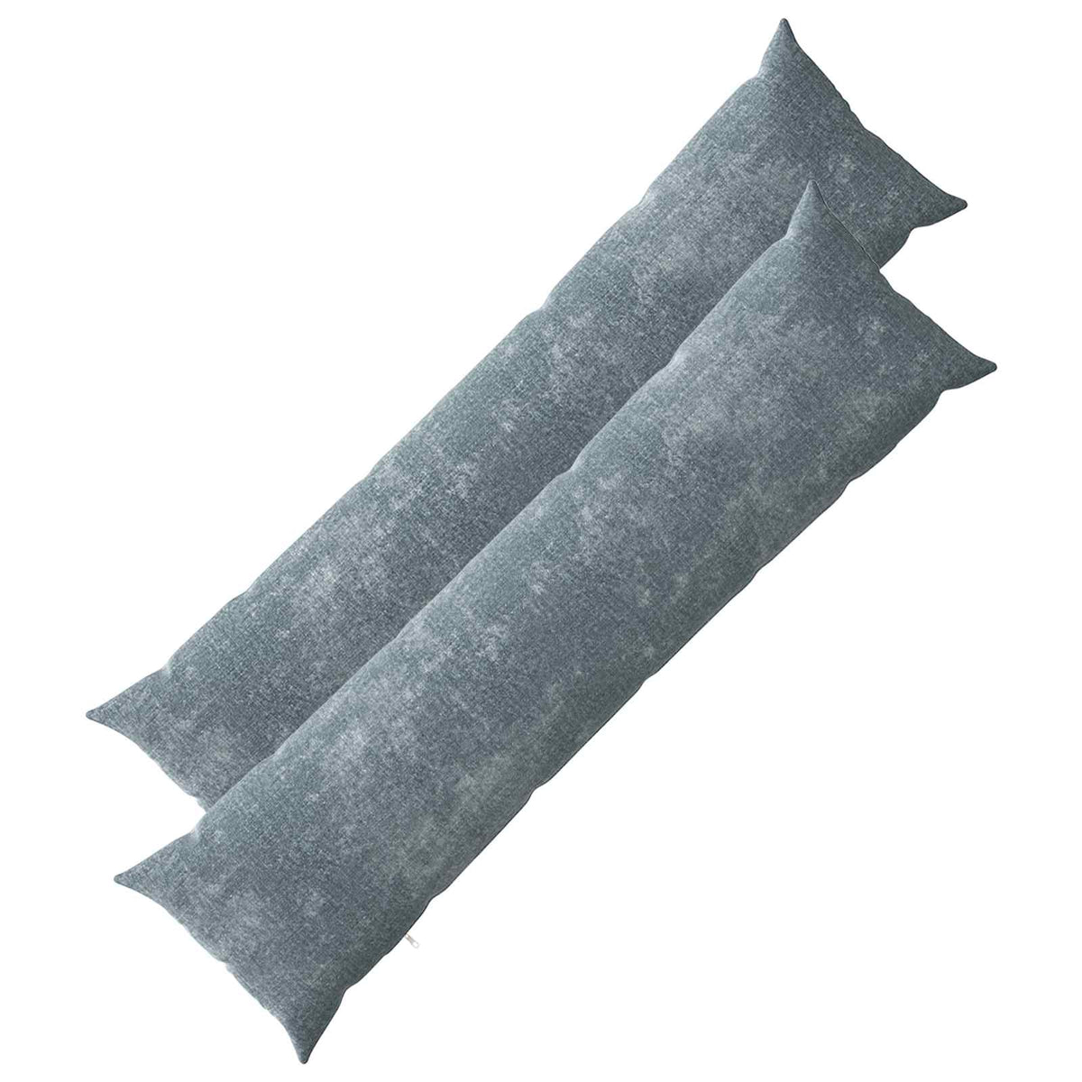 vidaXL Cushion with Pillow HEERLEN 2 pcs Light Blue Chenille Fabric 2