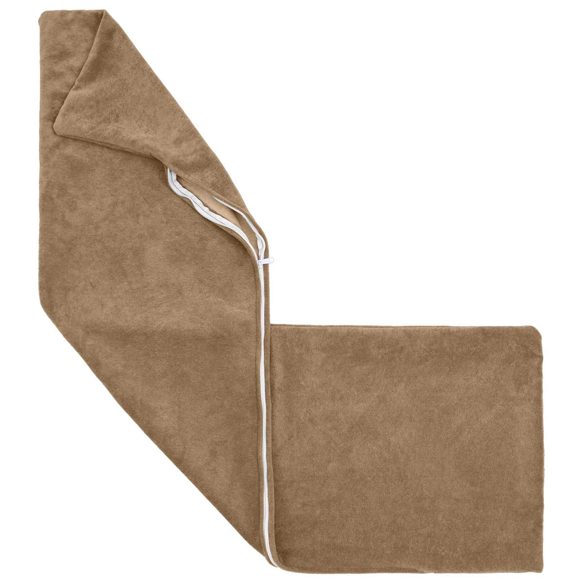Cushion with Pillow HEERLEN 2 pcs Taupe Microfiber Fleece