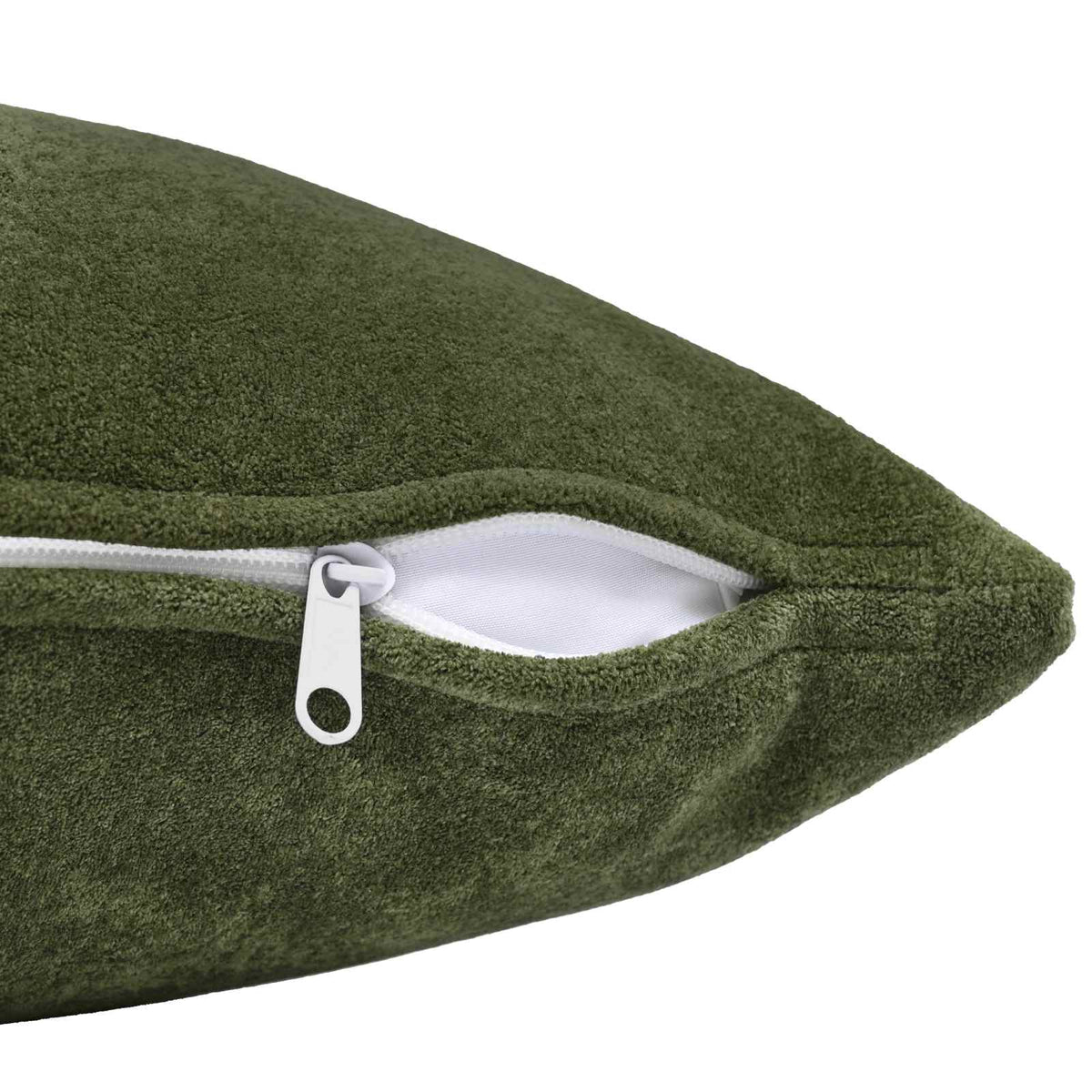 vidaXL Cushion with Pillow HEERLEN 2 pcs Green Microfiber Fleece 5