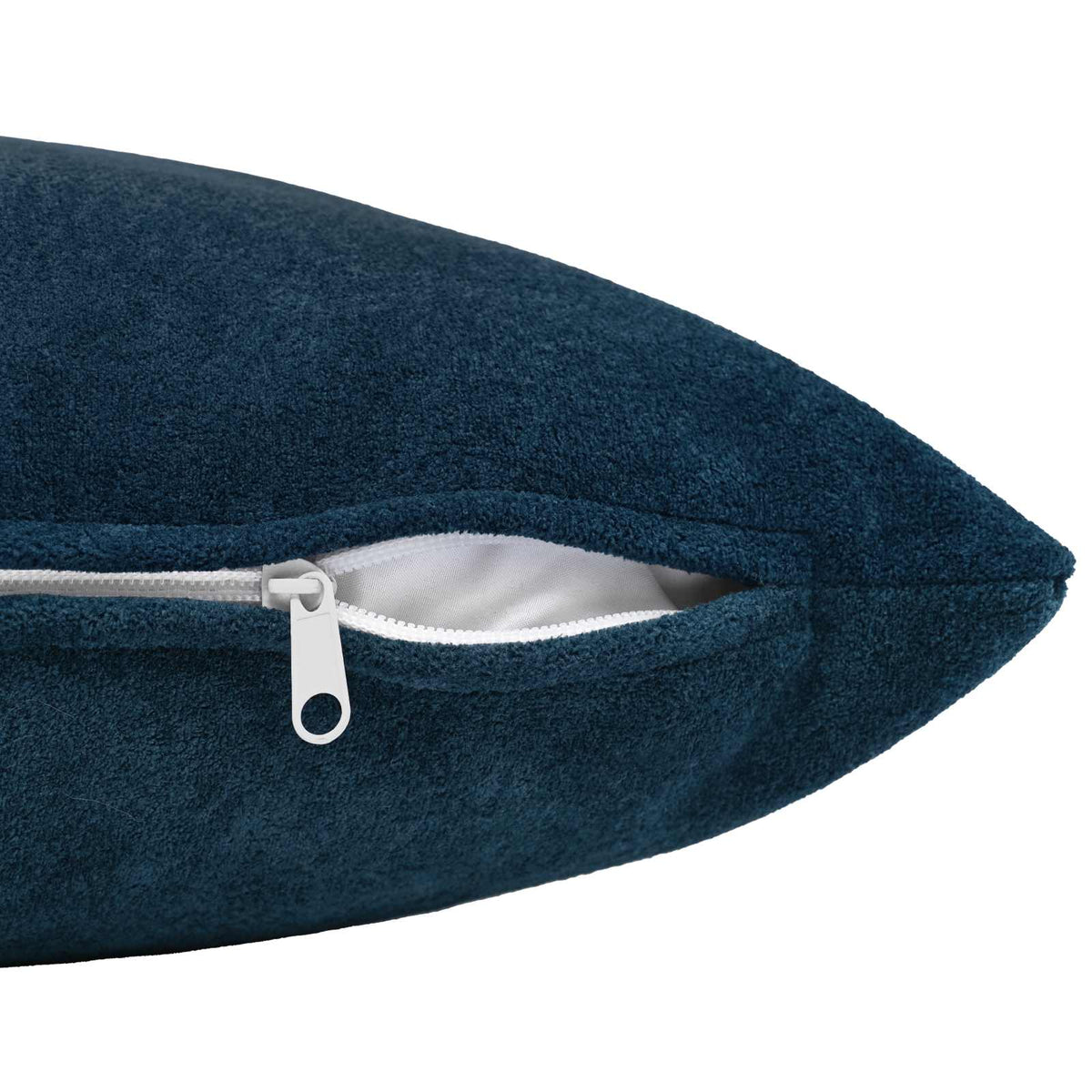 vidaXL Cushion with Pillow HEERLEN 2 pcs Blue Microfiber Fleece 5