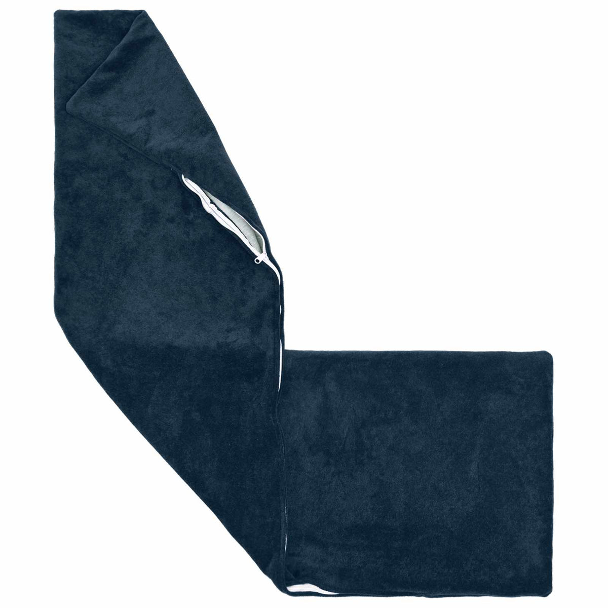vidaXL Cushion with Pillow HEERLEN 2 pcs Blue Microfiber Fleece 3