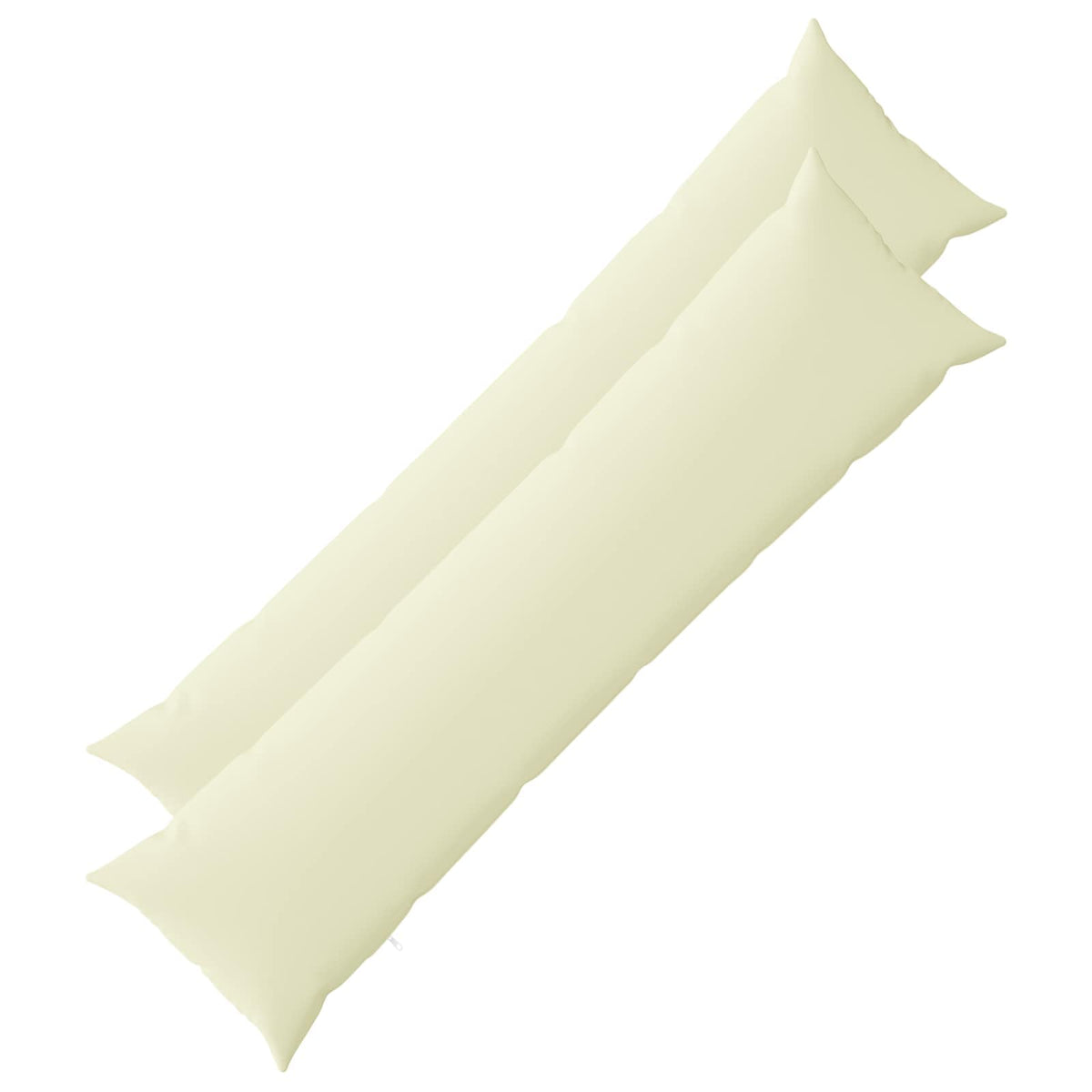Cushion with Pillow HEERLEN 2 pcs Cream Polyester