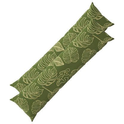 vidaXL Throw Pillow 2 pcs HEERLEN Leaf Design 40 x 145 cm Polyester 2
