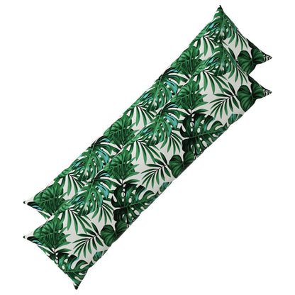 vidaXL Cushion with Pillow HEERLEN 2 pcs Leaf Pattern Polyester 2