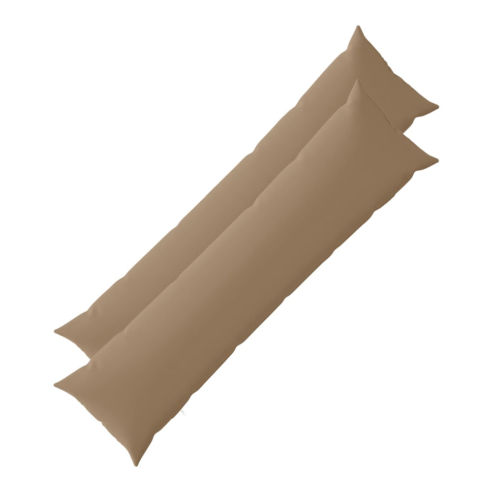 Cushion with Pillow HEERLEN 2 pcs Taupe Polyester