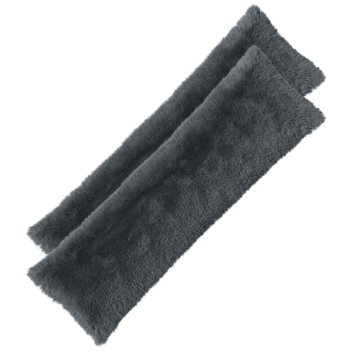 vidaXL Cushion with Pillow HEERLEN 2 pcs Anthracite PV Fleece 2