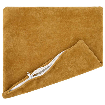 vidaXL Cushion with Pillow HEERLEN 6 pcs Yellow Microfiber Fleece 3
