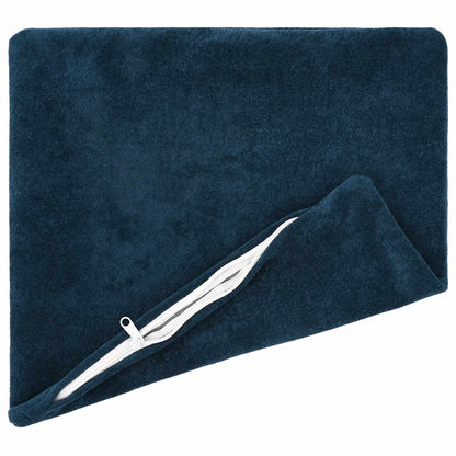 Throw Pillow HEERLEN Microfiber Fleece Blue