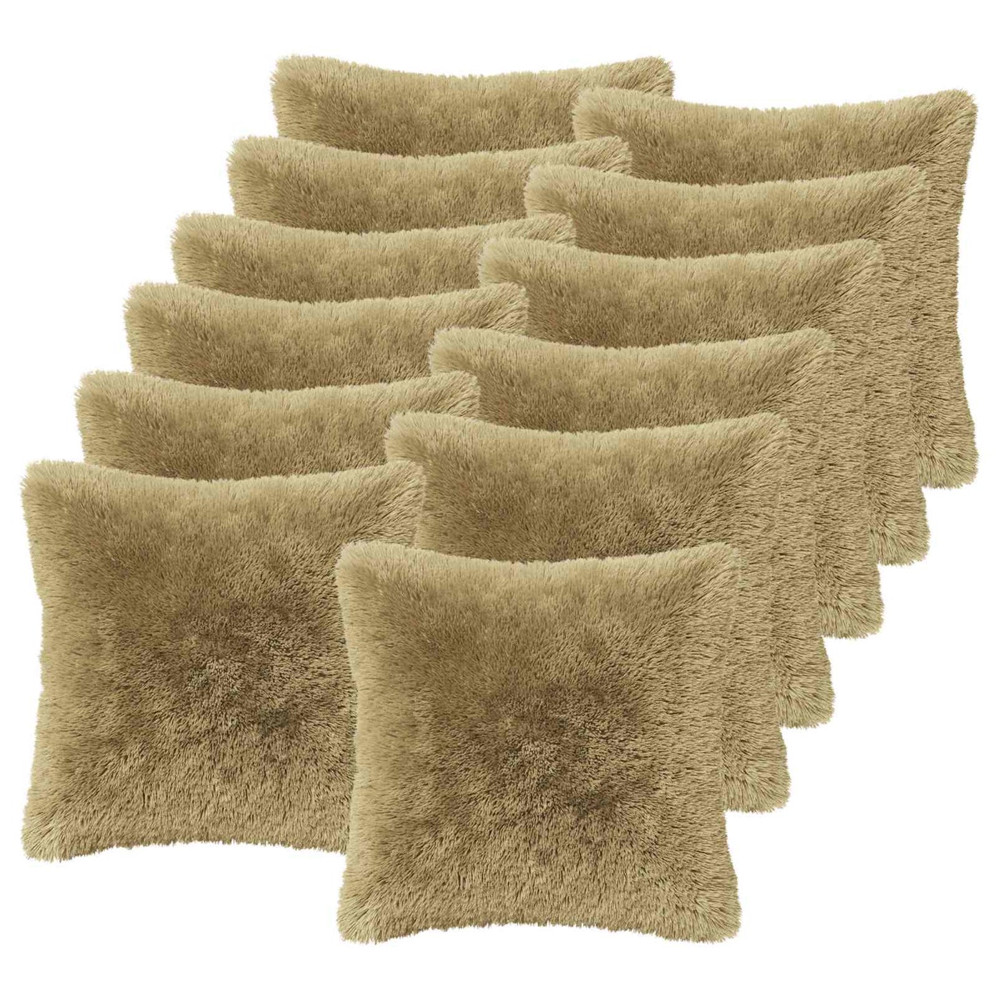 vidaXL Cushion with Pillow HEERLEN 6 pcs Light Grey PV Fleece 2