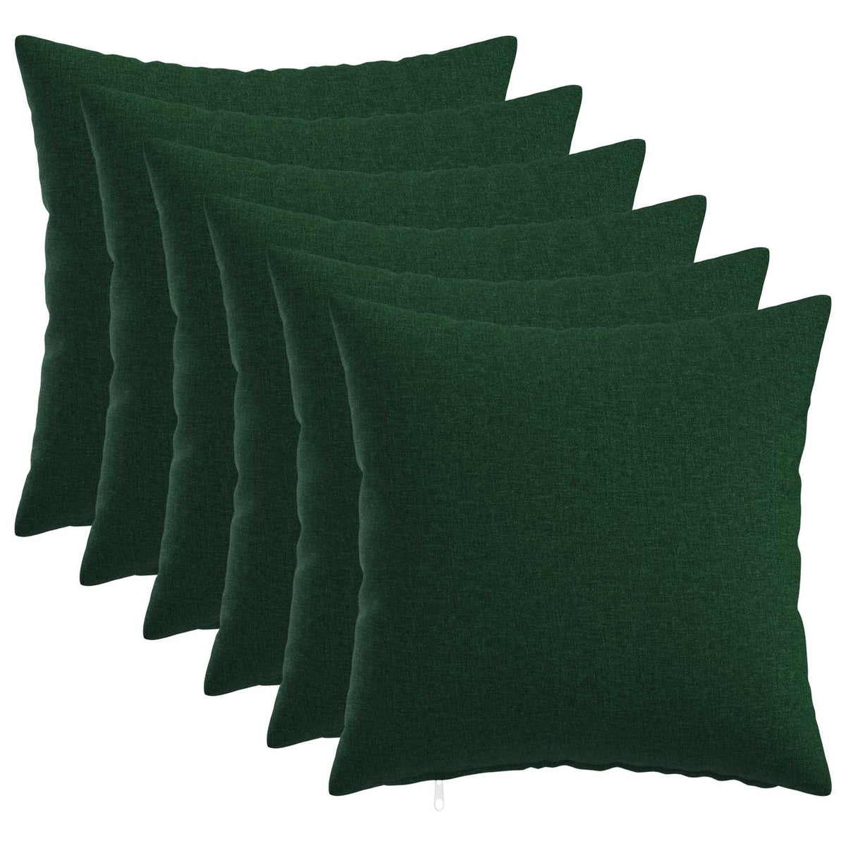Throw Pillow HEERLEN Fabric 6 50 x 50 cm Dark green