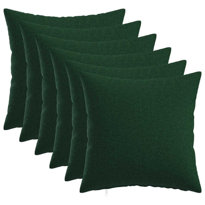 Throw Pillow HEERLEN Fabric 6 50 x 50 cm Dark green