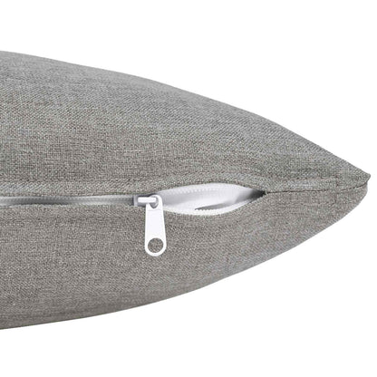 vidaXL Cushion with Pillow HEERLEN 6 pcs Cloud Grey Fabric 4