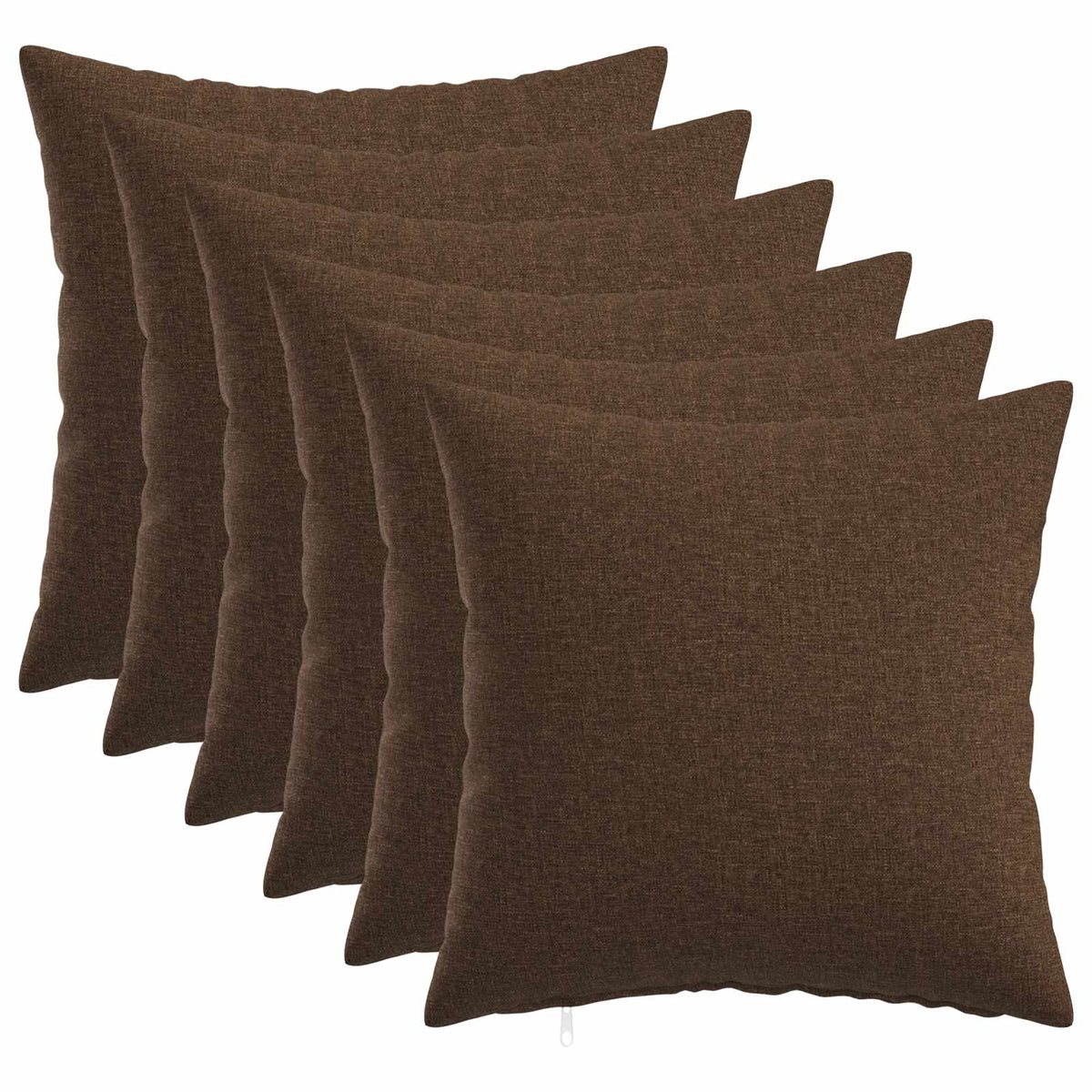 Throw Pillow HEERLEN Fabric 6 50 x 50 cm Brown