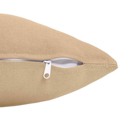 vidaXL Cushion with Pillow HEERLEN 6 pcs Cream Fabric 4